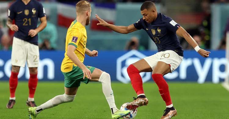 অস্ট্রেলিয়াকে চার গোল দিলো গতবারের চ্যাম্পিয়ন ফ্রান্স