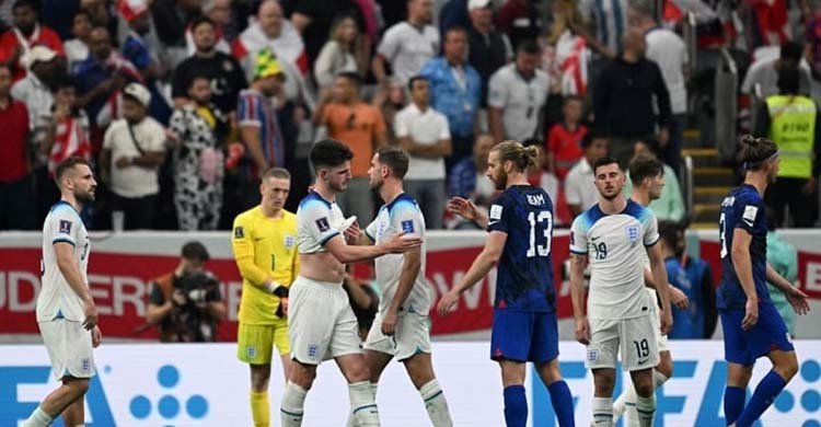 ইংল্যান্ডের সঙ্গে যুক্তরাষ্ট্রের পয়েন্ট ভাগাভাগি