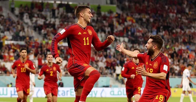 স্পেনের সাত গোল কোস্টারিকাকে, কোনোক্রমে জিতলো বেলজিয়াম