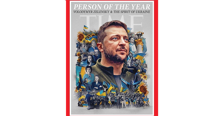 টাইম ম্যাগাজিনের ‘পারসন অব দ্য ইয়ার’ জেলেনস্কি